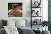 MuchoWow® Poster Zwei Flamingos bilden ein Herz 75x75 cm - Produktbild-Vorschau 4