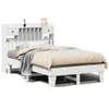 vidaXL Massivholzbett ohne Matratze Weiß 135x190 cm Produktbild-Vorschau 1
