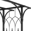 ALEOS XXL Rosenbogen Rankhilfe Pergola aus Metall schwarz Produktbild-Vorschau 7