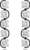 Swarovski Damen Ohrringe Ohrhänger Schwebende Kristalle Produktbild-Vorschau 7
