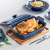 Plat à four en porcelaine, 1 pièce avec couvercle et Voir les images du produit 5