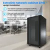 Extralink 27U Serverkast 600 x 800 mm, Zwart, Vrijstaand, Productafbeelding-voorbeeld 6