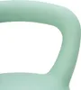 A close-up shot of the handle and top curve of a mint green kettlebell. Náhled obrázku produktu