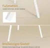 Close-up views of a white metal coat rack, highlighting its features. Náhľad obrázku produktu