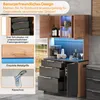 Küchenhochschrank 100x40x180 cm mit LED & Steckdose – Produktbild-Vorschau 10