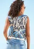 LASCANA Tanktop blau-creme-sand bedruckt Größe 36/38 Produktbild-Vorschau 3