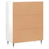 vidaXL Sideboard Hochglanz-Weiß 69,5x34x90 cm Holzwerkstoff Produktbild-Vorschau 9