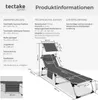 tectake® Aluminium Sonnenliege Aurelie klappbar, mit Produktbild-Vorschau 5