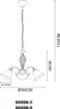 Globo Lighting Luster Metall altmessing, Glas satiniert, Produktbild-Vorschau 3