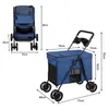 2 in 1 Klappbar Hundewagen Hundebuggy Bis 20kg,Pet Stroller Produktbild-Vorschau 4