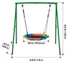 VEVOR Gartenschaukel mit A-förmigem Metallgestell, Produktbild-Vorschau 8