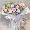Blumenstrauß Geschenkpapier 30 Blatt mit Band und Schere Produktbild-Vorschau 6