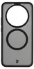 A black and gray phone case with two circular cutouts for cameras, shown from the back. Produktbild-Vorschau