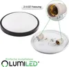 LUMILED LED Deckenleuchte 2 x E27 Fassung IP44 30cm schwarz Produktbild-Vorschau 7