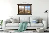 MuchoWow® Textilposter Durchblick - Strand - Holz 150x100 Produktbild-Vorschau 3
