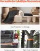 A collage of images showing moving blankets used in different scenarios: protecting furniture during storage, as a mat in a car trunk, and protecting a tree from frost. Anteprima dell’immagine prodotto