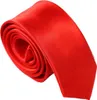 Krawatte schmal rot 5 cm Herren Hochzeit Business Schlips Produktbild-Vorschau 1