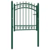 vidaXL Brama ogrodzeniowa z kolcami stalowymi 100x100 cm Podgląd zdjęcia produktu 1