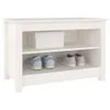Panca porta scarpe vidaXL bianca 70x38x45,5 cm in legno Anteprima dell’immagine prodotto 5