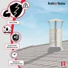 KOTARBAU® Chapeau De Cheminée Inox ø 150 mm Argent Chapeau Voir les images du produit 8