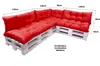 Set di cuscini per pallet rosso 7 pezzi | seduta 120x50 + Anteprima dell’immagine prodotto 11