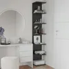 Nástenná polica - 155 cm - čierna - 7 priehradiek - do Náhľad obrázku produktu 4