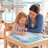 COSTWAY, tableau pour enfants 4-en-1, chevalet double face Voir les images du produit 8