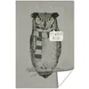MuchoWow® Poster Eule - Winter - Schal - Nacht 40x60 cm - Produktbild-Vorschau 1