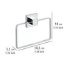 WENKO Handtuch Halter QUADRO ohne bohren Edelstahl Ring Produktbild-Vorschau 6