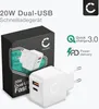 CELLONIC Doppel USB und USB C Ladegerät Netzstecker Produktbild-Vorschau 2