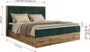 Kontinentální postel, box z laminované desky WOOD CLASSIC  Náhled obrázku produktu 7
