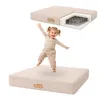 Flumi trampoline enfant tapis de saut avec velours côtelé, Voir les images du produit 1