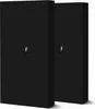 Two black metal cabinets are shown side-by-side against a white background. Produktbild-Vorschau