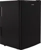 A black mini-fridge is shown from a three-quarter angle against a white background. Anteprima dell’immagine prodotto