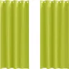 Two green curtains are shown side-by-side against a white background. Náhľad obrázku produktu