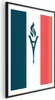 Posterpapier Poster - French Flag with a Torch 21x30 cm Produktbild-Vorschau 1
