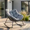 Korb-Schaukelstuhl 'Villeneuve' mit Kissen indoor outdoor Produktbild-Vorschau 1