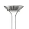 A close-up view of the top part of a silver floor lamp. Náhled obrázku produktu