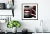 MuchoWow® MuchoWow® Gerahmtes Poster Lippen - Rot - Schwarz Produktbild-Vorschau 4