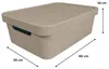 Plastard Boxen 19 L, 2er-Set, stapelbar, BPA-frei, Beige, Produktbild-Vorschau 5