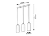 Lampa wisząca E27 3x40W kolor złoty 4480 Panthea Rabalux Podgląd zdjęcia produktu 2