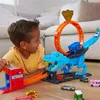 Hot Wheels City T-Rex Looping-Bahn, Dinosaurier-Angriff Produktbild-Vorschau 16