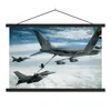 MuchoWow® Textilposter Bild von mehreren Kampfjets 150x100 Produktbild-Vorschau 1
