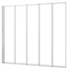 Duschspa 120x140cm Badewannenaufsatz 5-teilig Weiß Faltwand Produktbild-Vorschau 1