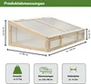 Frühbeetaufsatz aus Holz 120x80cm Gewächshaus für Hochbeet Produktbild-Vorschau 3