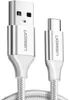 A close-up studio shot of a Ugreen USB-A to USB-C charging cable. Produktbild-Vorschau