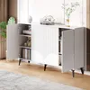 MODFU Buffet - Bahut Moderne avec 4 Portes, Étagères Voir les images du produit 3