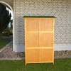 Hasenkäfig 6 Boxen Kaninchenstall Holz Freigehege Produktbild-Vorschau 5
