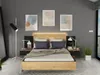 Letto con comodini integrati e 2 cassetti + LED - 140 x 190 Anteprima dell’immagine prodotto 2