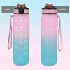 Trinkflasche 1 Liter Sport-Wasserflasche mit Strohhalm und Produktbild-Vorschau 7